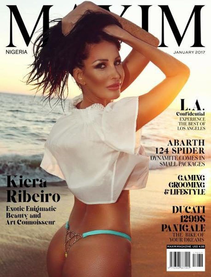 MAXIM NIGERIA magazine side cover  January 2017