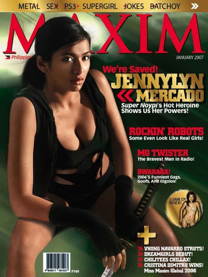 MAXIM PHILIPPINES magazine side cover  January 2007