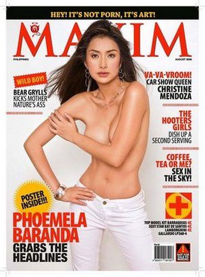 MAXIM PHILIPPINES magazine side cover  August 2008