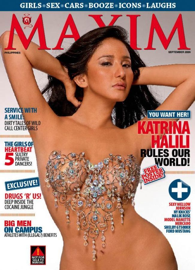 MAXIM PHILIPPINES magazine side cover  September 2008