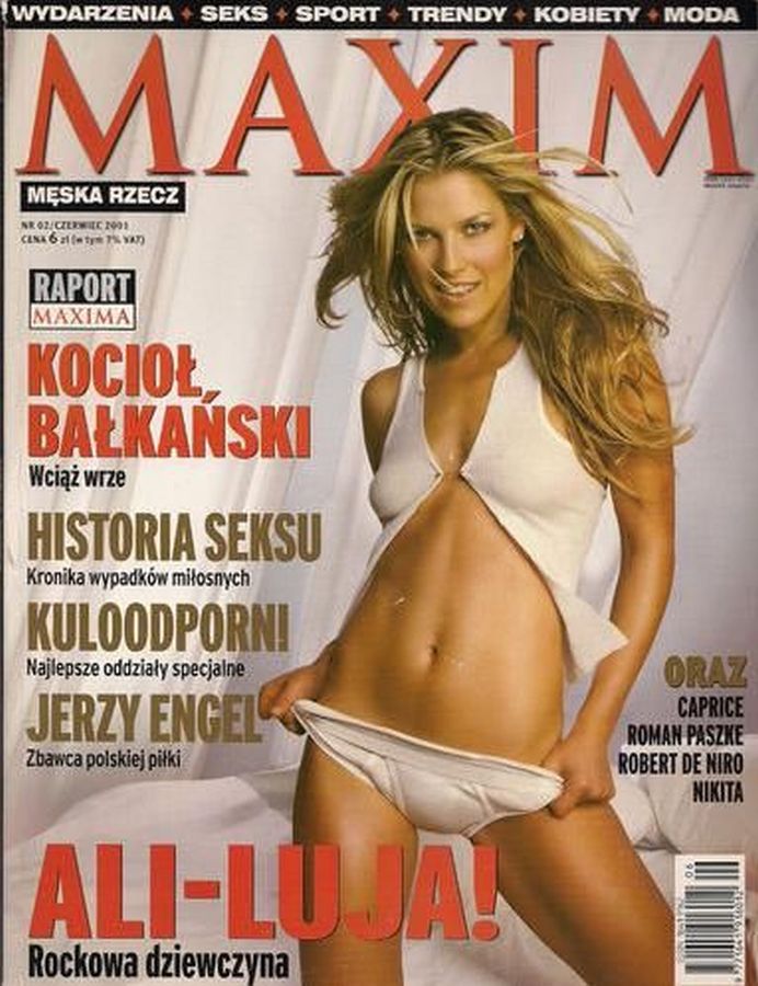 MAXIM POLAND magazine side cover  June 2001