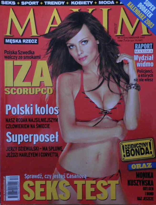MAXIM POLAND magazine side cover  December 2002
