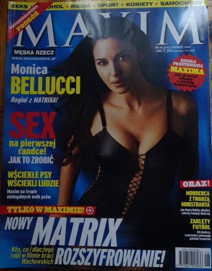 MAXIM POLAND magazine side cover  June 2003