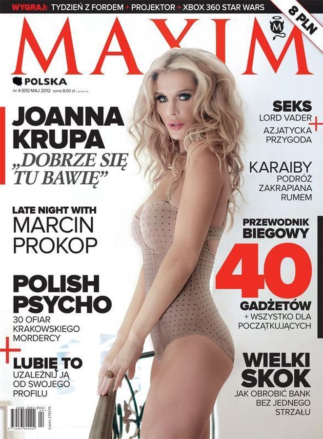 MAXIM POLAND magazine side cover  May 2012