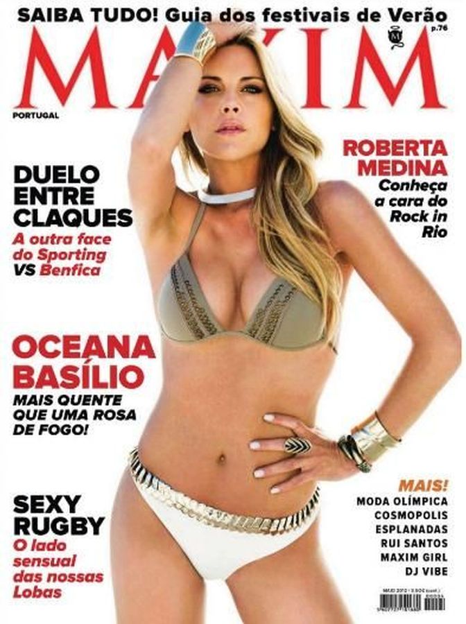 MAXIM PORTUGAL magazine side cover  May 2012