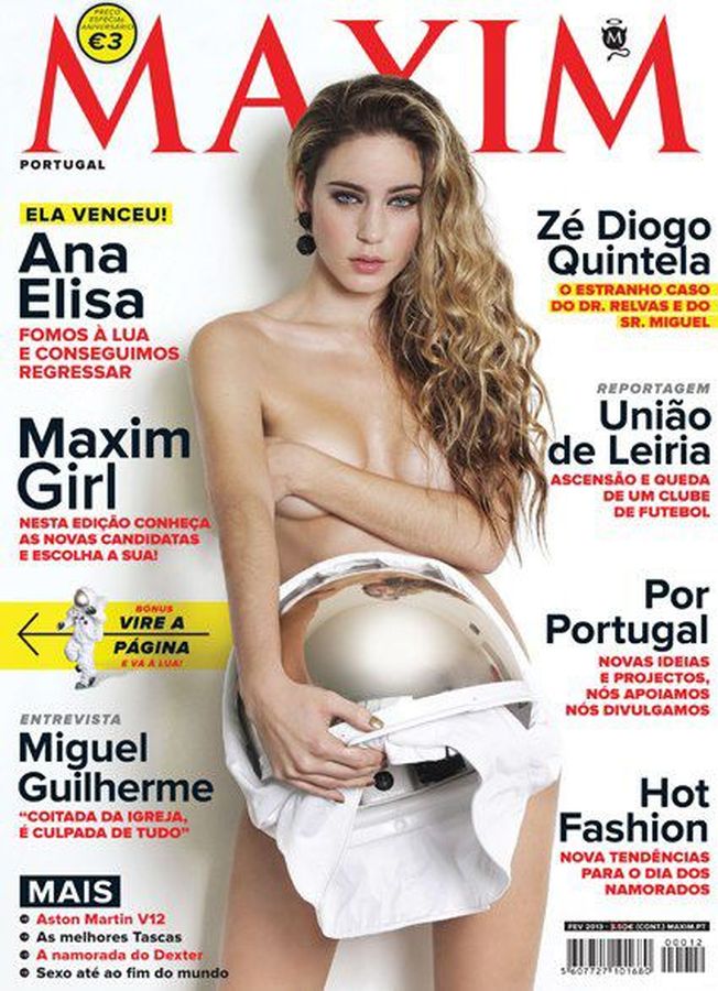 MAXIM PORTUGAL magazine side cover  February 2013