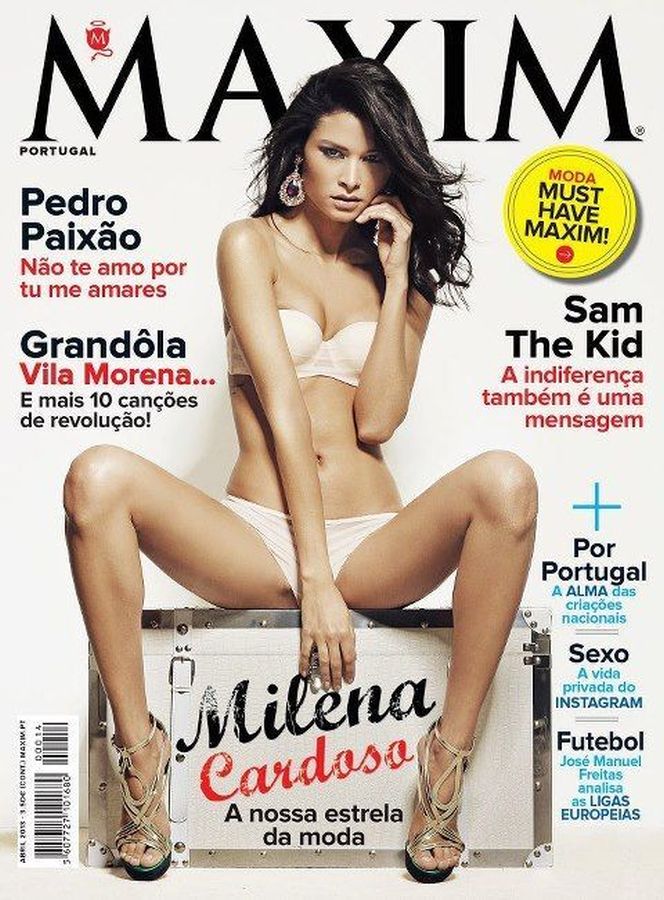 MAXIM PORTUGAL magazine side cover  April 2013