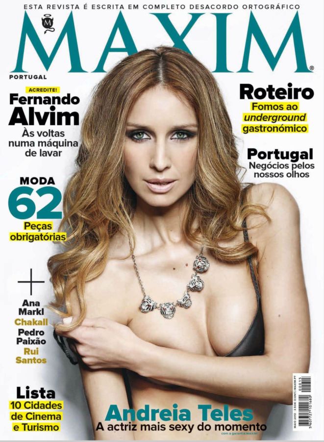 MAXIM PORTUGAL magazine side cover  May 2013