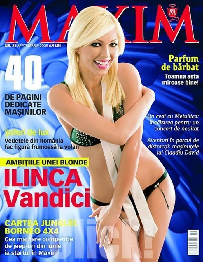 MAXIM (Ro) magazine side cover  September 2008