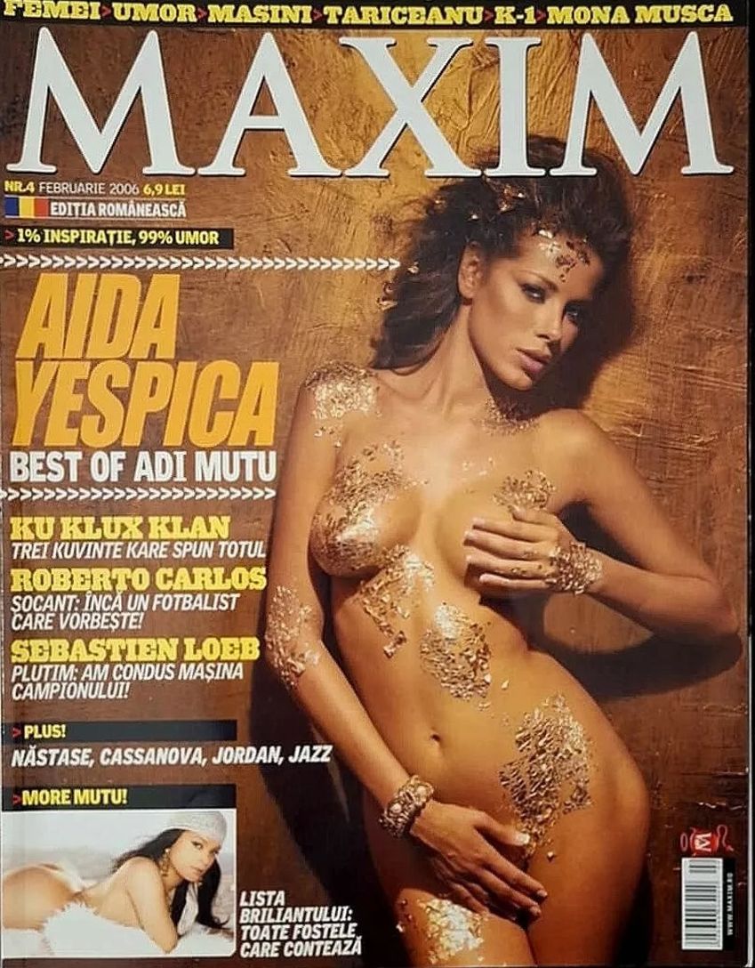 MAXIM (Ro) magazine side cover  February 2006