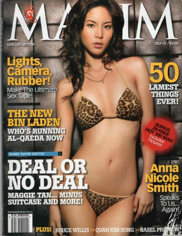 MAXIM SINGAPORE magazine side cover  July 2007