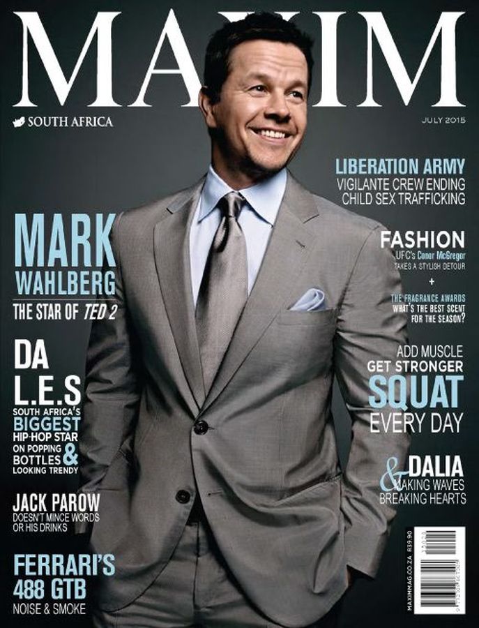 MAXIM SOUTH AFRICA magazine side cover  July 2015