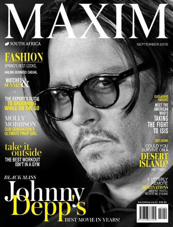 MAXIM SOUTH AFRICA magazine side cover  September 2015