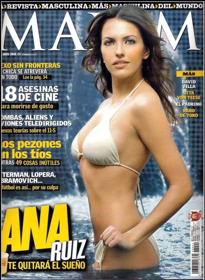 MAXIM SPAIN magazine side cover  April 2006
