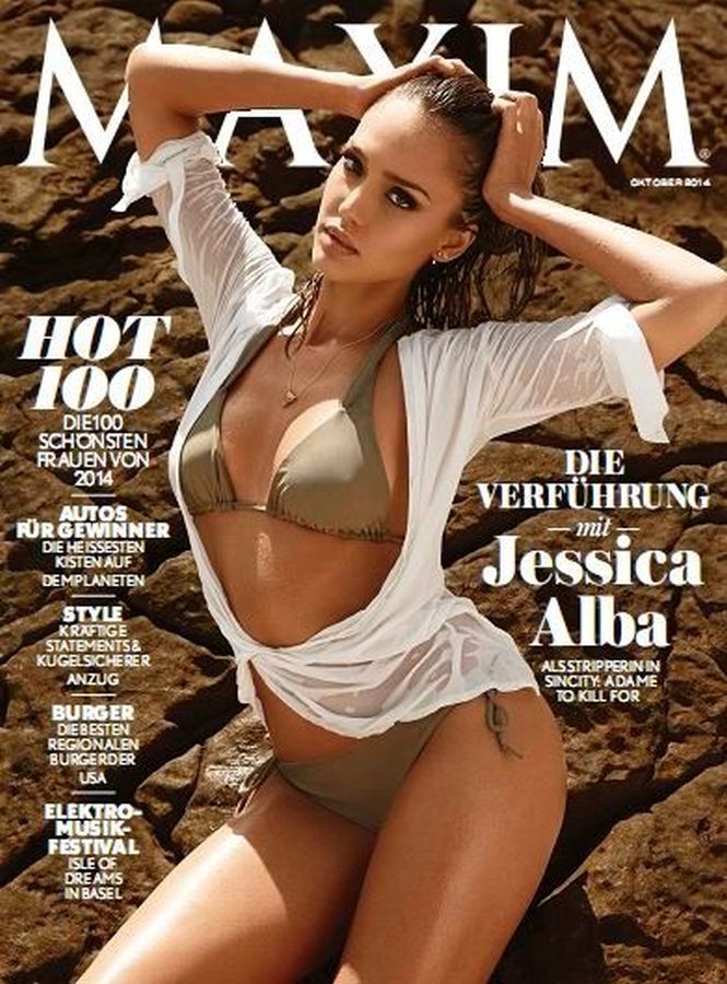 MAXIM SWITZERLAND magazine side cover  October 2014
