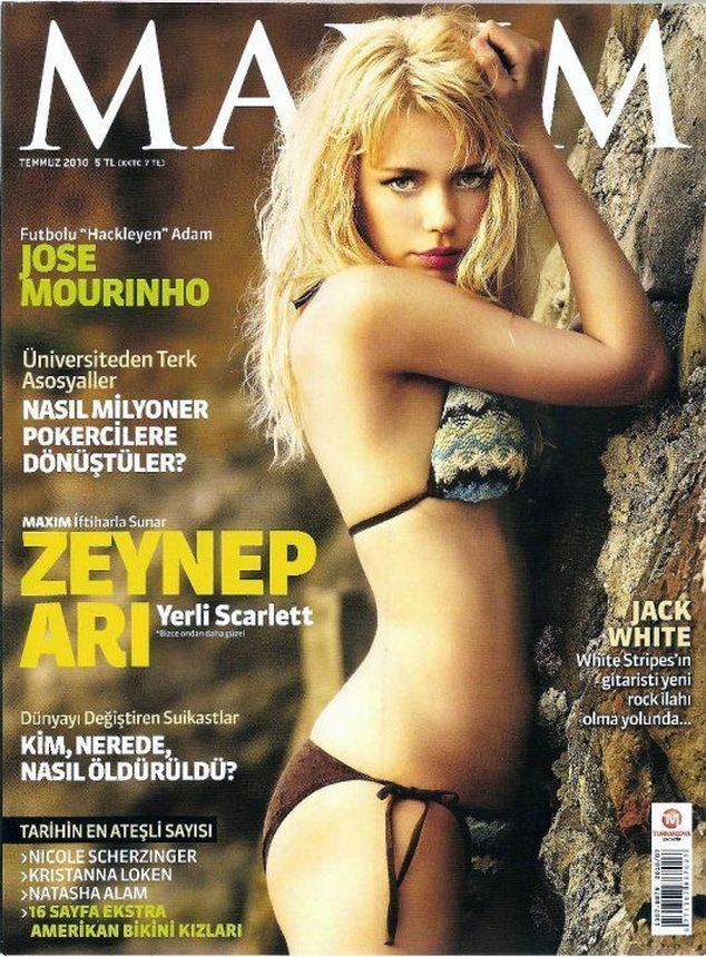 MAXIM TURKEY magazine side cover  July 2010