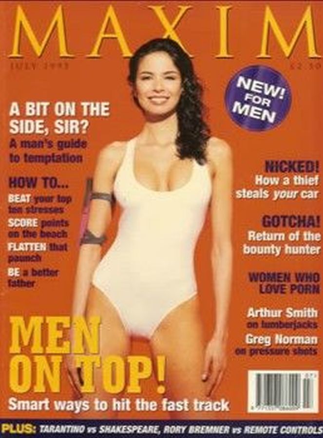 MAXIM (UK) magazine side cover Issue 3  July 1995