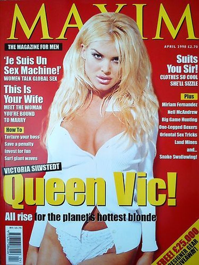 MAXIM (UK) magazine side cover  April 1998