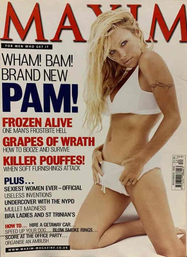 MAXIM (UK) magazine side cover  December 1999