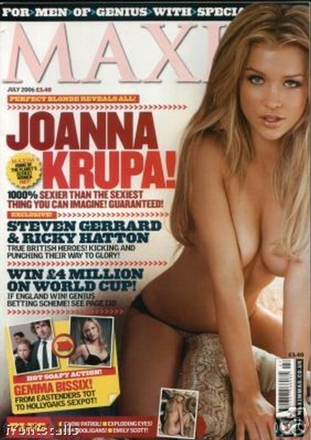 MAXIM (UK) magazine side cover  July 2006