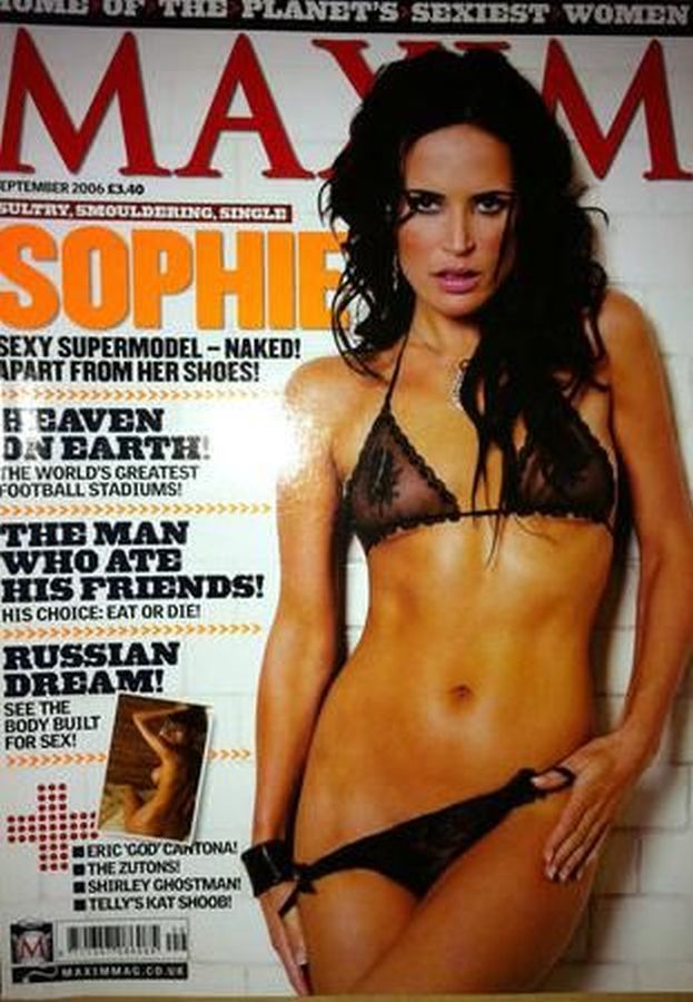 MAXIM (UK) magazine side cover  September 2006