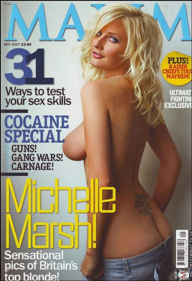 MAXIM (UK) magazine side cover  May 2007