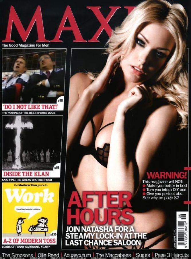 MAXIM (UK) magazine side cover  June 2009