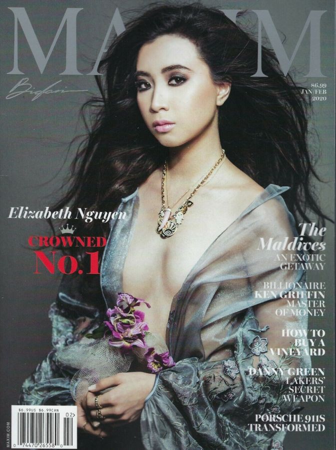 MAXIM magazine side cover Issue 242  January/February 2020