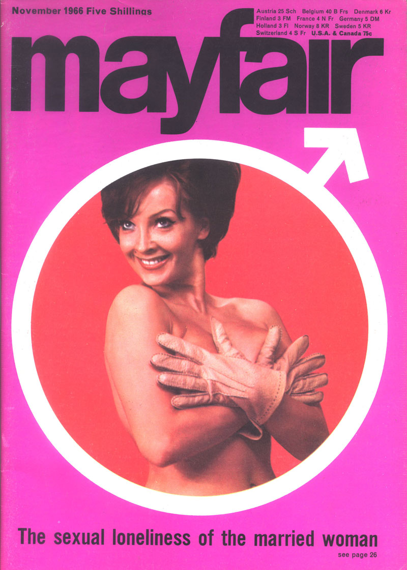 MAYFAIR magazine side cover  Vol 1 No  3  November 1966