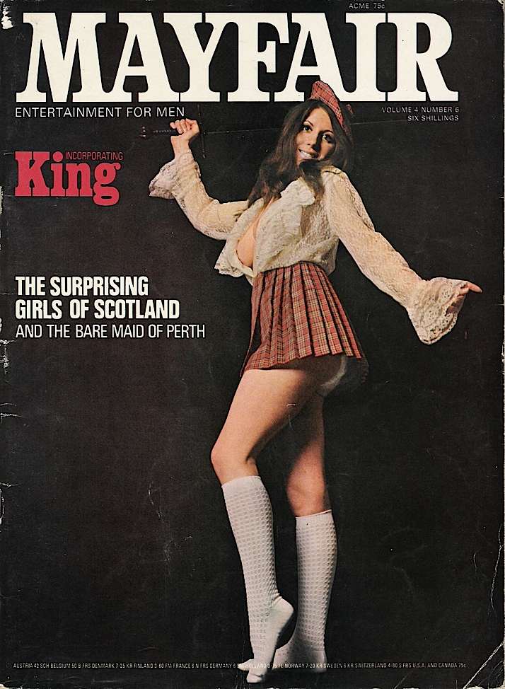 MAYFAIR magazine side cover  Vol 4 No  6  June 1969