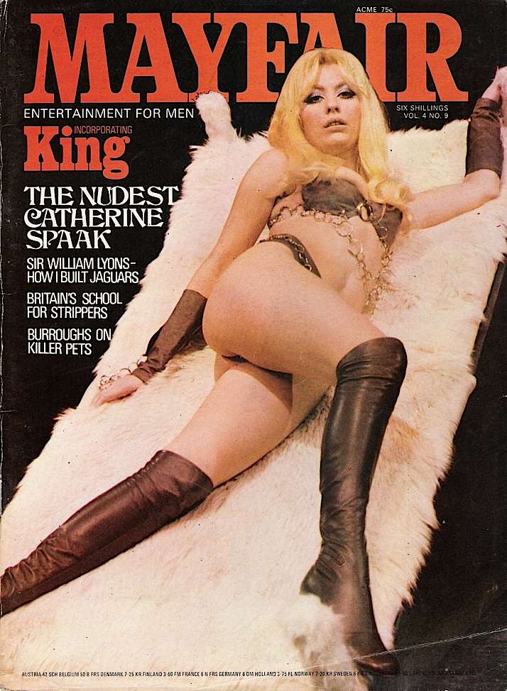 MAYFAIR magazine side cover  Vol 4 No  9   1969