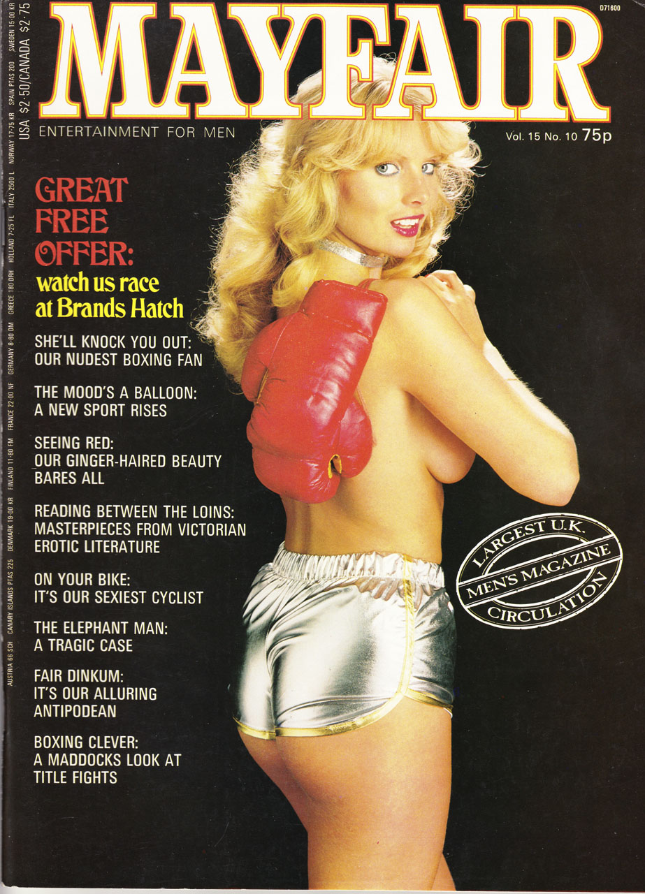 MAYFAIR magazine side cover  Vol 15 No  10  October 1980