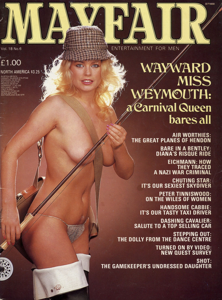 MAYFAIR magazine side cover  Vol 18 No  6  June 1983