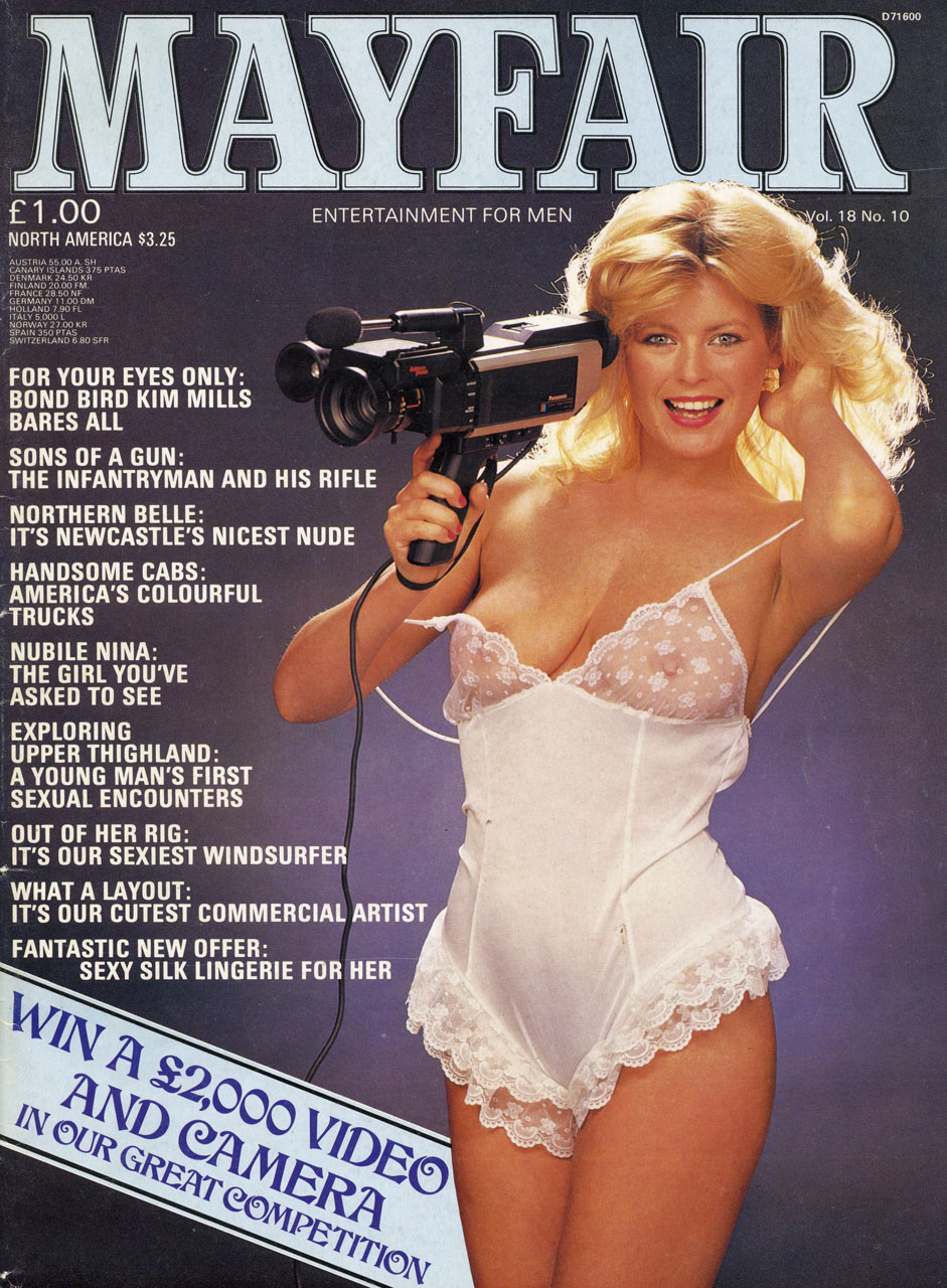 MAYFAIR magazine side cover  Vol 18 No  10  October 1983