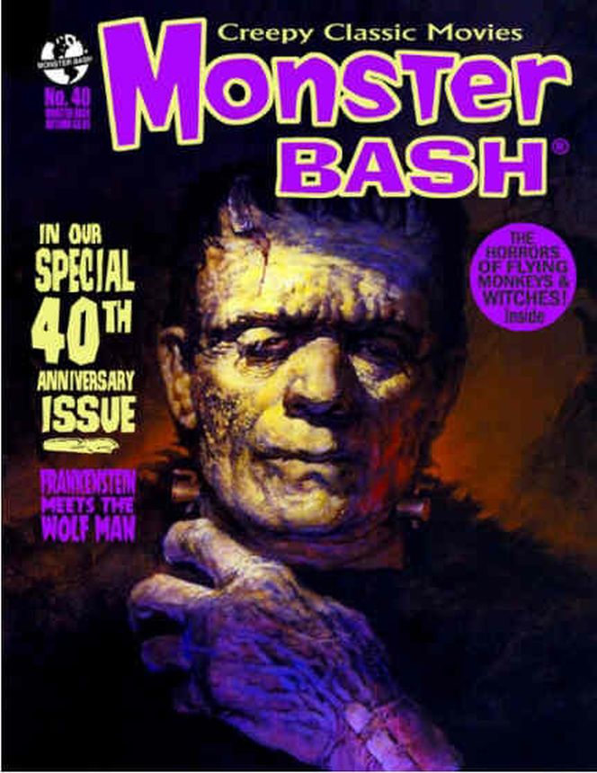 MONSTER BASH magazine side cover Issue 40 Autumn 2020