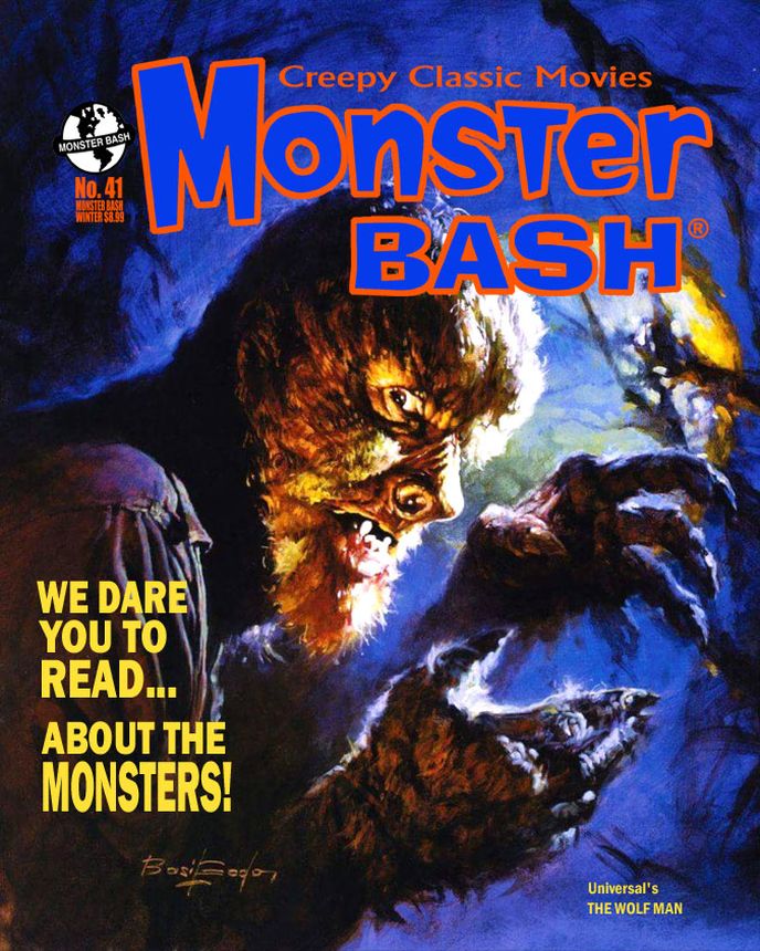 MONSTER BASH magazine side cover Issue 41 Winter 2020