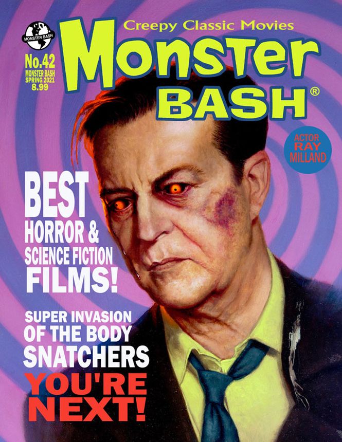 MONSTER BASH magazine side cover Issue 42 Spring 2021