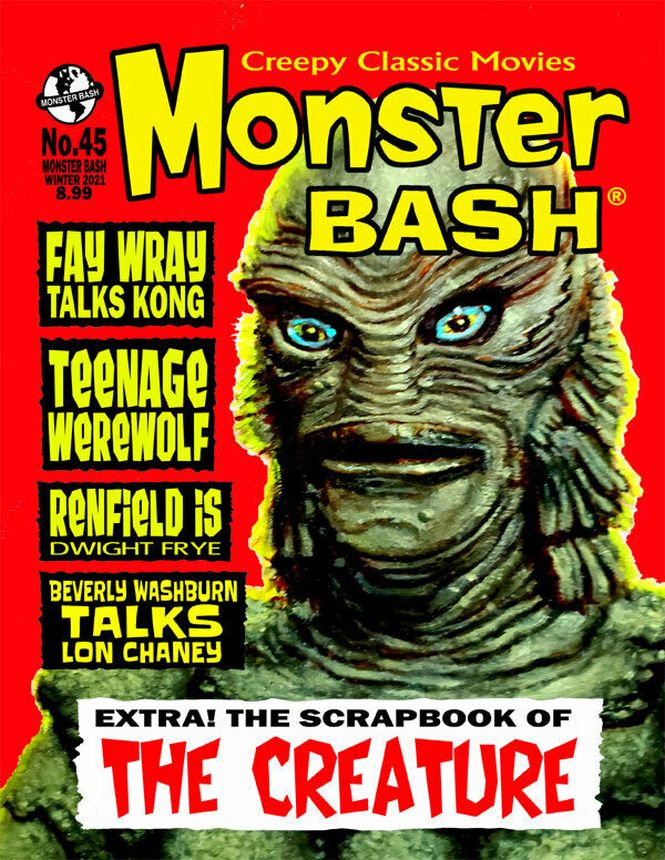 MONSTER BASH magazine side cover Issue 45 Winter 2021