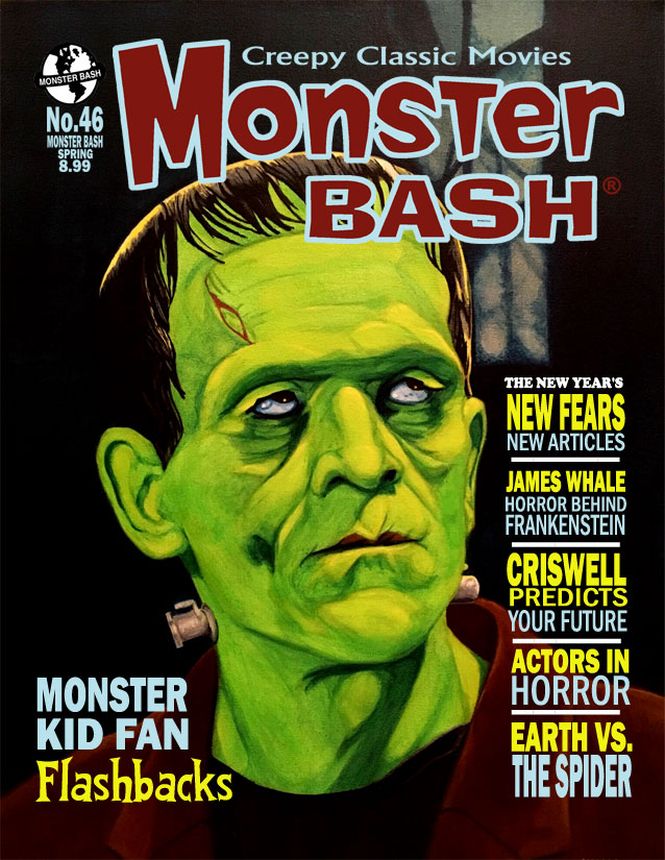 MONSTER BASH magazine side cover Issue 46 Spring 2022