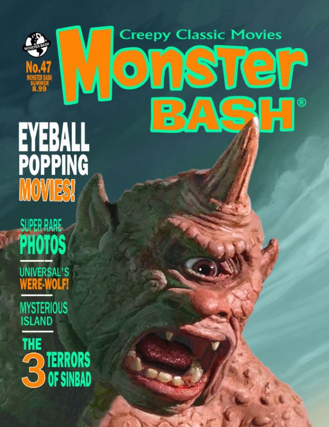 MONSTER BASH magazine side cover Issue 47 Summer 2022