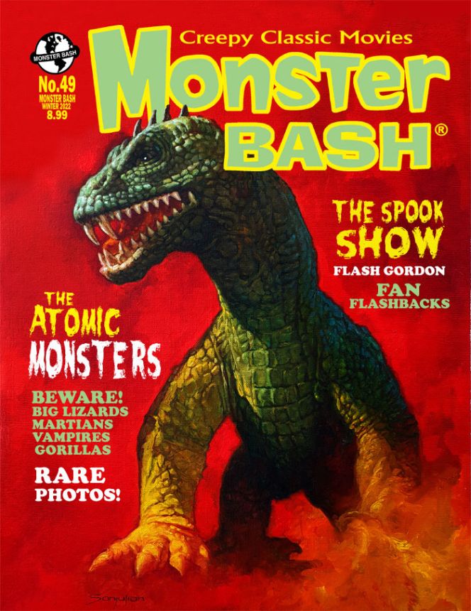 MONSTER BASH magazine side cover Issue 49 Winter 2022