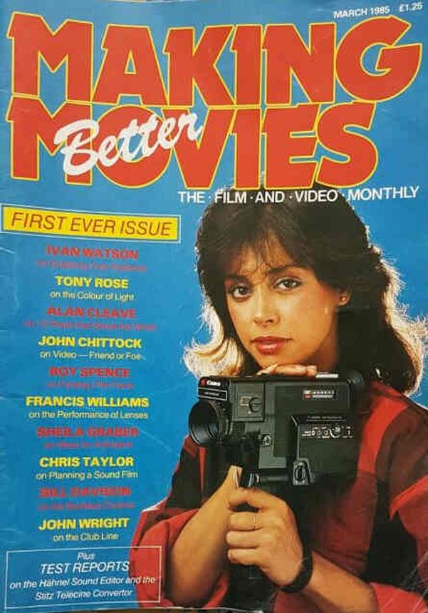 MAKING BETTER MOVIES magazine side cover Issue 1 March 1985