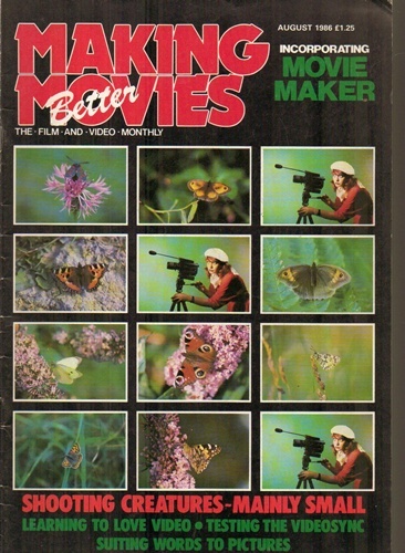 MAKING BETTER MOVIES magazine side cover August 1986