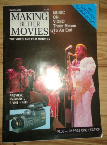 MAKING BETTER MOVIES magazine side cover March 1989