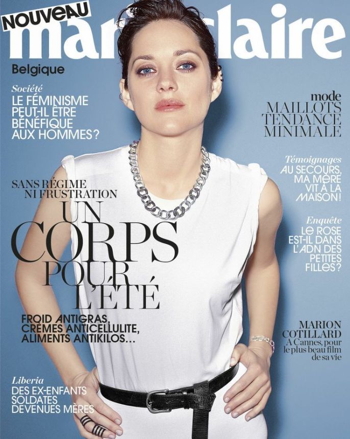 MARIE CLAIRE BELGIUM magazine side cover  June 2014