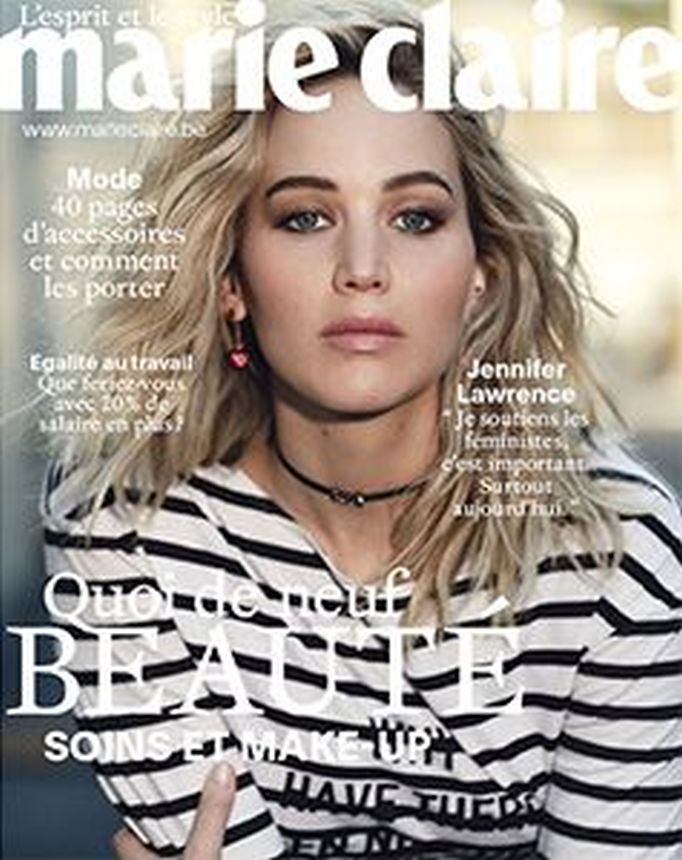 MARIE CLAIRE BELGIUM magazine side cover  April 2018