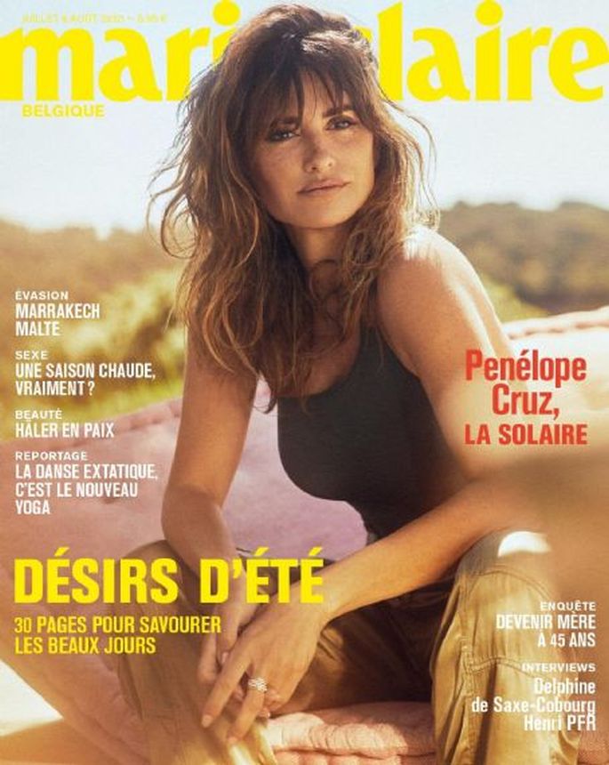 MARIE CLAIRE BELGIUM magazine side cover  July/August 2023