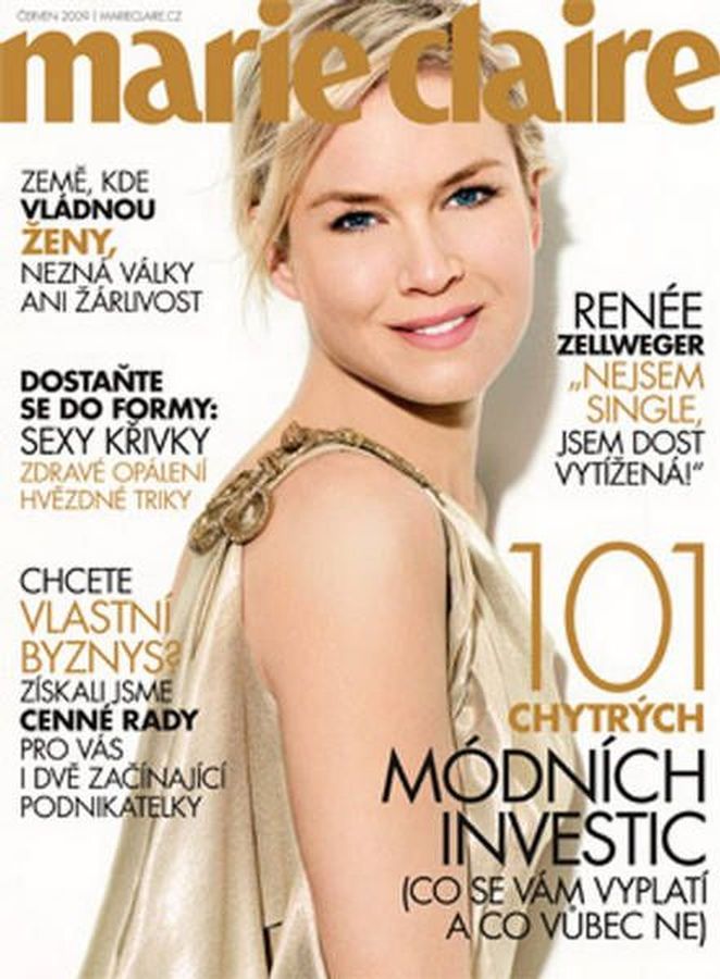MARIE CLAIRE CZECH magazine side cover  June 2009