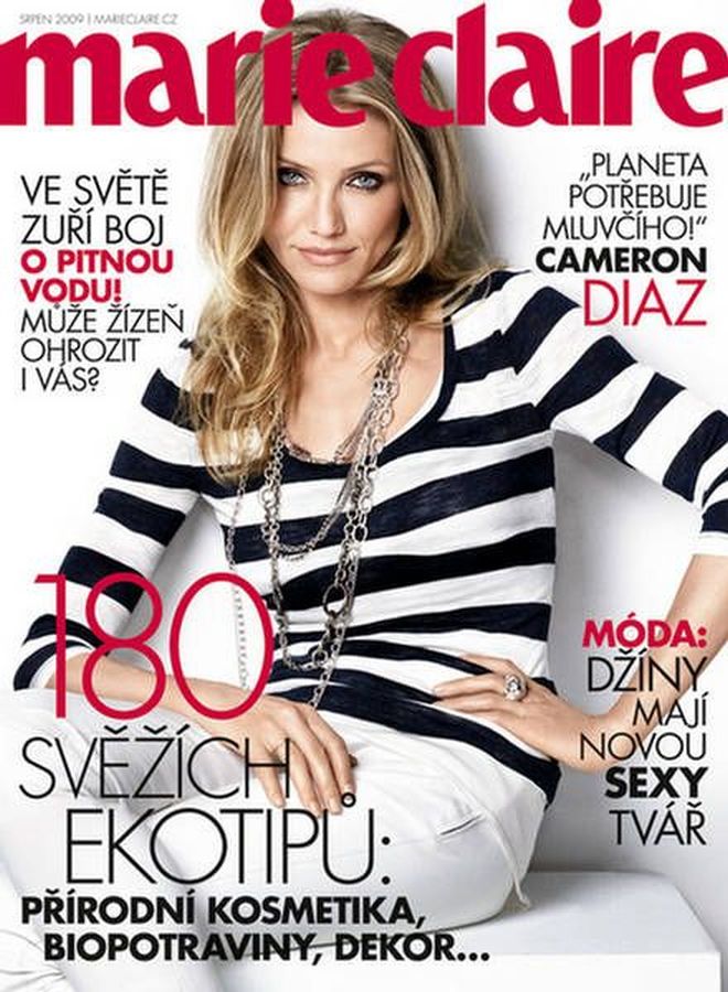MARIE CLAIRE CZECH magazine side cover  August 2009