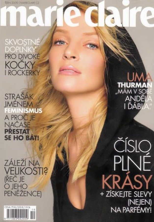 MARIE CLAIRE CZECH magazine side cover  October 2009